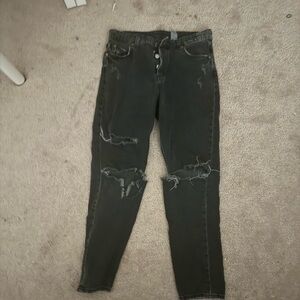 H&M ripped black jeans